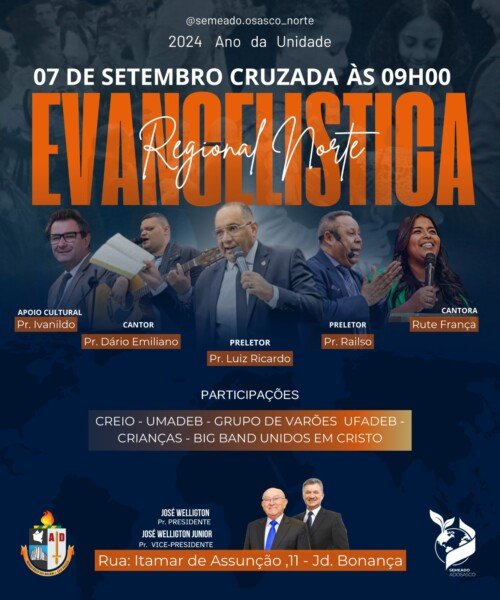 🌟 Big Band Unidos em Cristo Osasco é a atração para o dia de 7 de setembro em Osasco-SP! 🌟