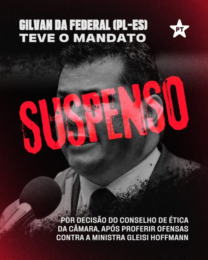 Deputado bolsonarista é suspenso por ofender Gleisi Hoffmann com fala misógina