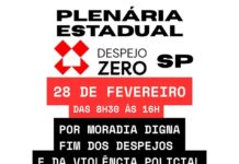 PLENÁRIA ESTADUAL “DESPEJO ZERO SP” MOBILIZA MOVIMENTOS POR MORADIA DIGNA NA CAPITAL