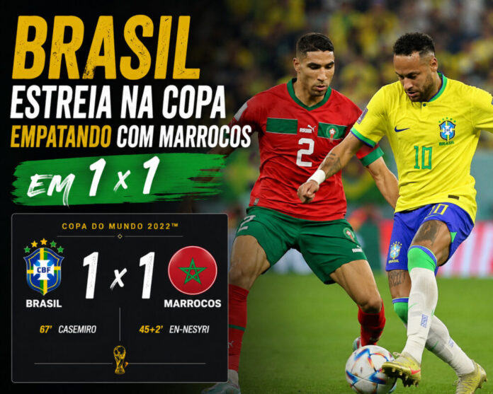 Brasil Estreia na Copa do Mundo 2026 com Empate contra Marrocos Brasil Estreia na Copa do Mundo 2026 com Empate contra Marrocos