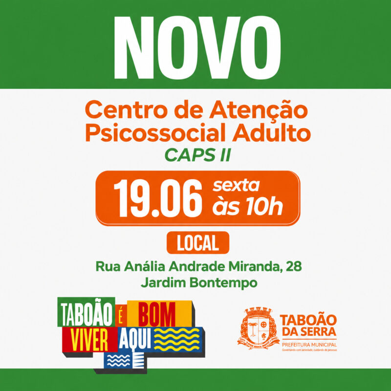 ovo CAPS II Taboão da Serra Será Inaugurado com 1 Evento ovo CAPS II Taboão da Serra Será Inaugurado com 1 Evento