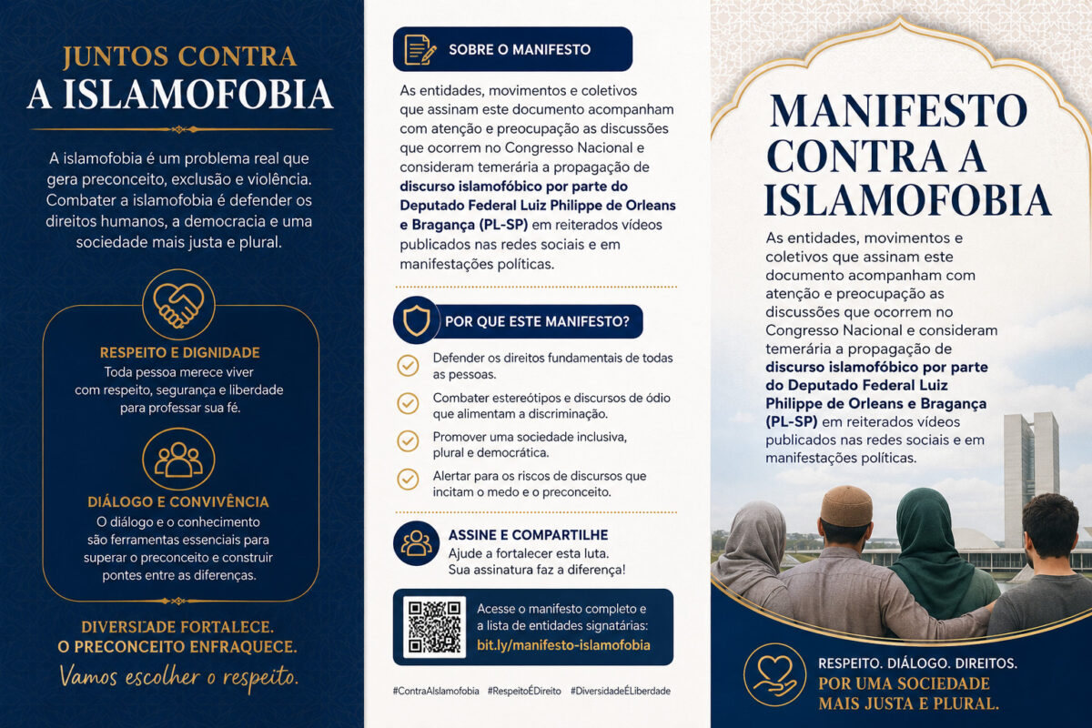 ChatGPT Image 9 de jun. de 2026, 11_16_42 Manifesto contra islamofobia gera debate no Congresso