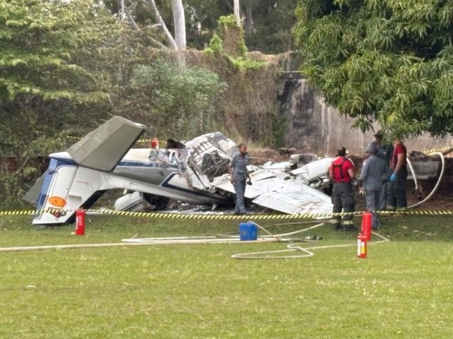 Queda de aeronave em Marília