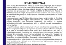 OAB Taboão da Serra emite Nota de Preocupação sobre Edital do Fórum Inter-Religioso de SP OAB Taboão da Serra liberdade religiosa