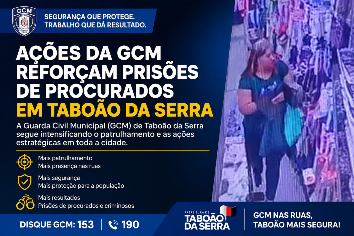 Captura de procurado GCM Taboão da Serra Captura de procurado GCM Taboão da Serra