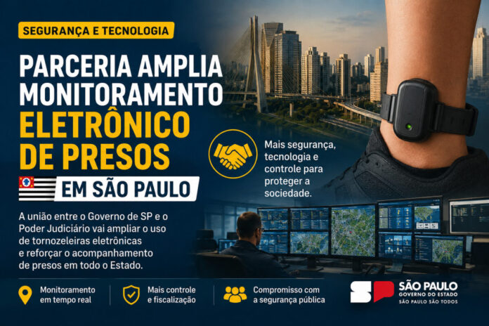 Monitoramento eletrônico de presos SP parceria TRF3 Monitoramento eletrônico de presos SP parceria TRF3