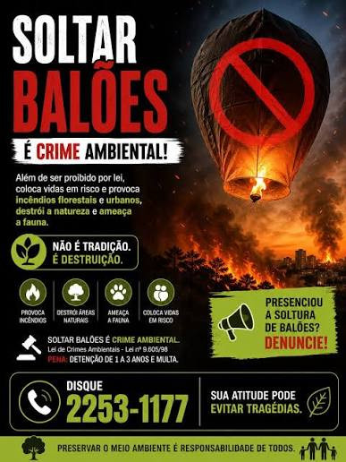 Soltar balões é crime lei, Ocorrências balão São José dos Campos Soltar balões é crime lei, Ocorrências balão São José dos Campos