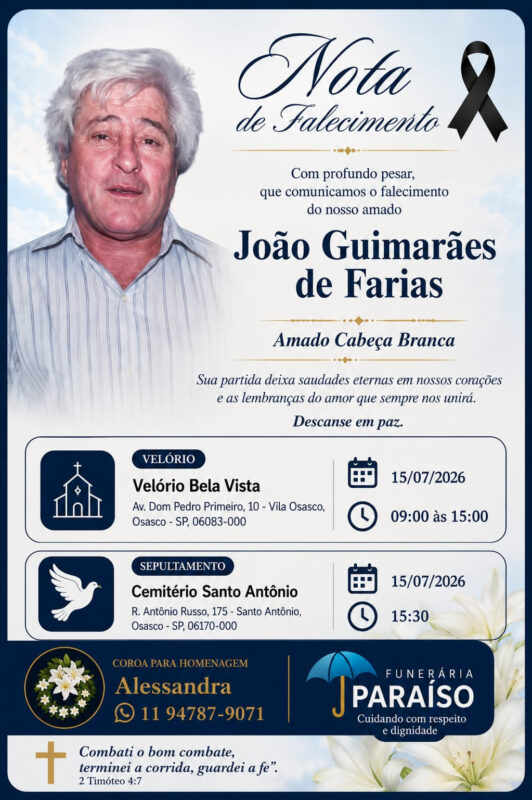 João Guimarães de Farias Osasco João Guimarães de Farias Osasco