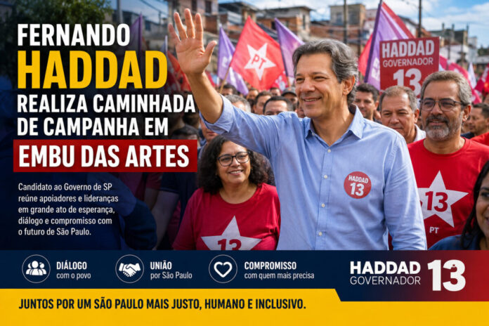 Fernando Haddad em Embu das Artes