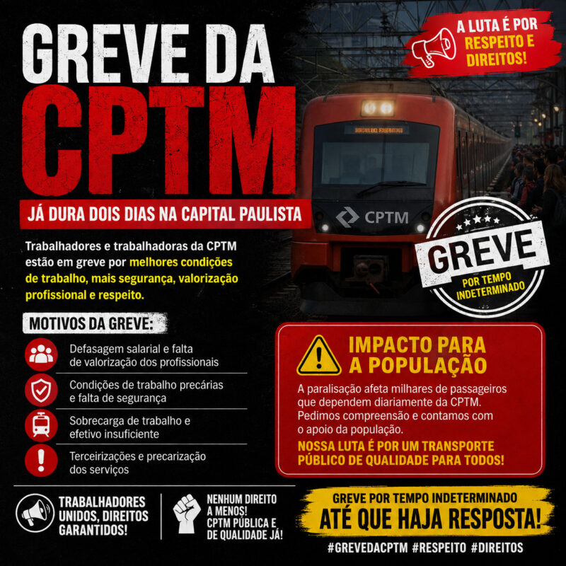 Greve da CPTM em Sao Paulo segundo dia Greve da CPTM em Sao Paulo segundo dia
