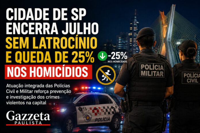 latrocínio na cidade de São Paulo em julho