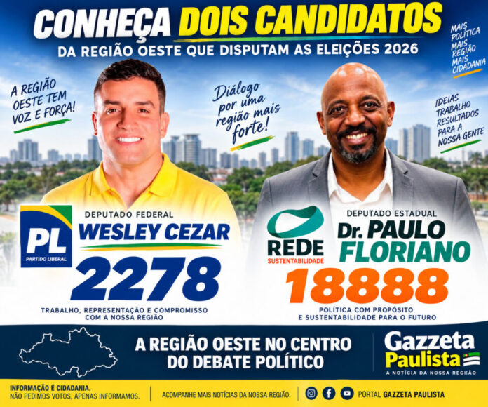 Conheça a trajetória de César Wesley e Dr. Paulo Floriano para 2026