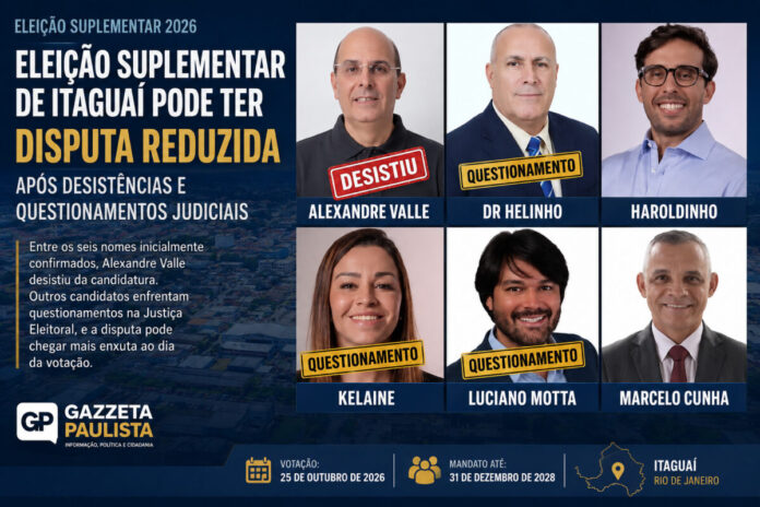 eleição suplementar de Itaguaí disputa reduzida