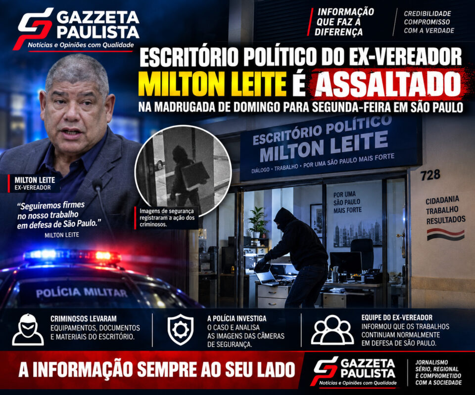 Escritorio Ex.Vereador Milton Leite assaltado Zona Sul SP Escritorio Ex.Vereador Milton Leite assaltado Zona Sul SP