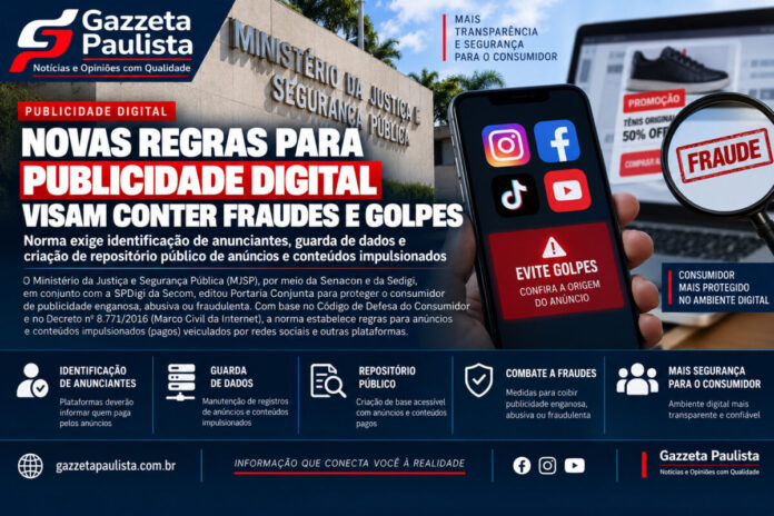 Novas regras publicidade digital Senacon MJSP Novas regras publicidade digital Senacon MJSP