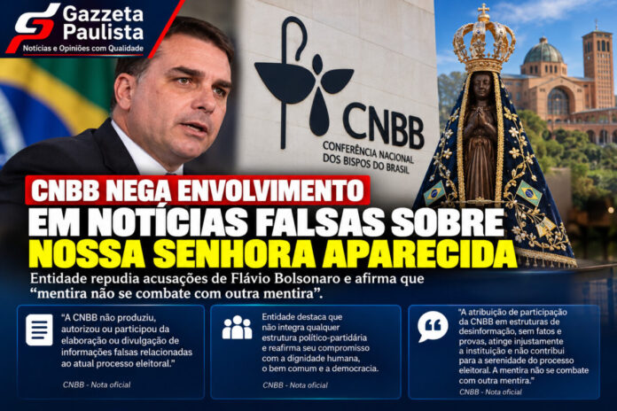 CNBB rebate acusações de Flávio Bolsonaro sobre notícia falsa de Nossa Senhora