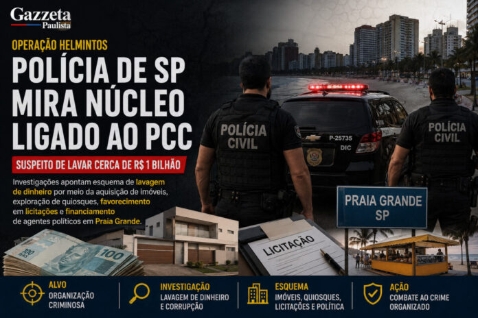 Operação Helmintos mira lavagem de R$ 1 bilhão do PCC Operação Helmintos mira lavagem de R$ 1 bilhão do PCC