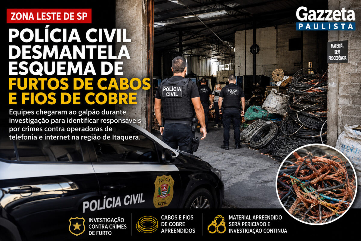 Polícia Civil desmantela esquema de furtos de cabos Polícia Civil desmantela esquema de furtos de cabos