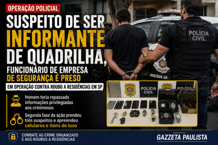 Funcionário de empresa de segurança é preso em operação da Polícia Civil