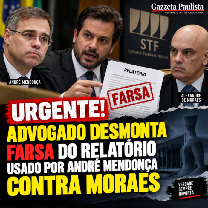 relatório PF André Mendonça Moraes farsa relatório PF André Mendonça Moraes farsa