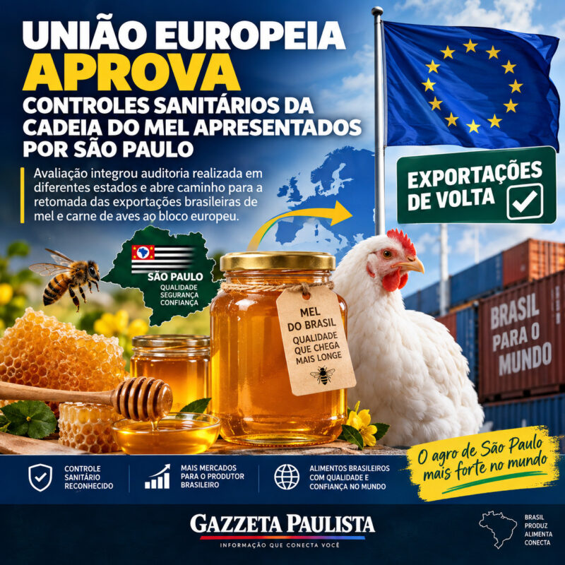 União Europeia controles sanitários mel São Paulo União Europeia controles sanitários mel São Paulo