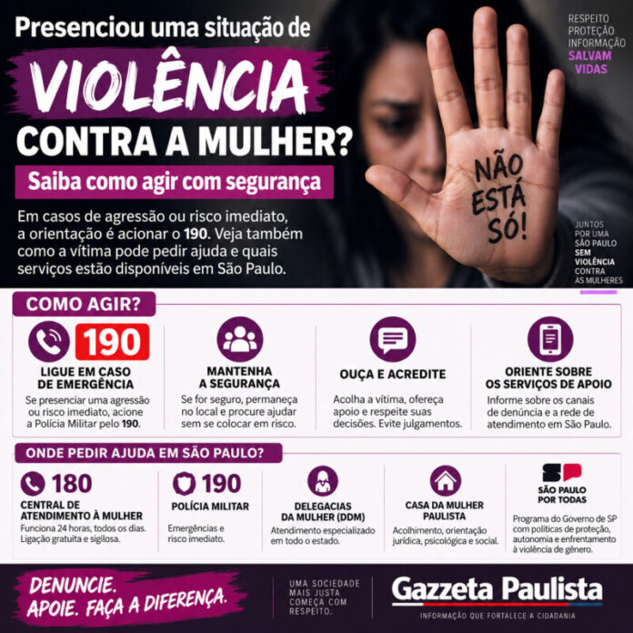 Violência contra a mulher: saiba como agir com segurança e pedir ajuda Violência contra a mulher: saiba como agir com segurança e pedir ajuda