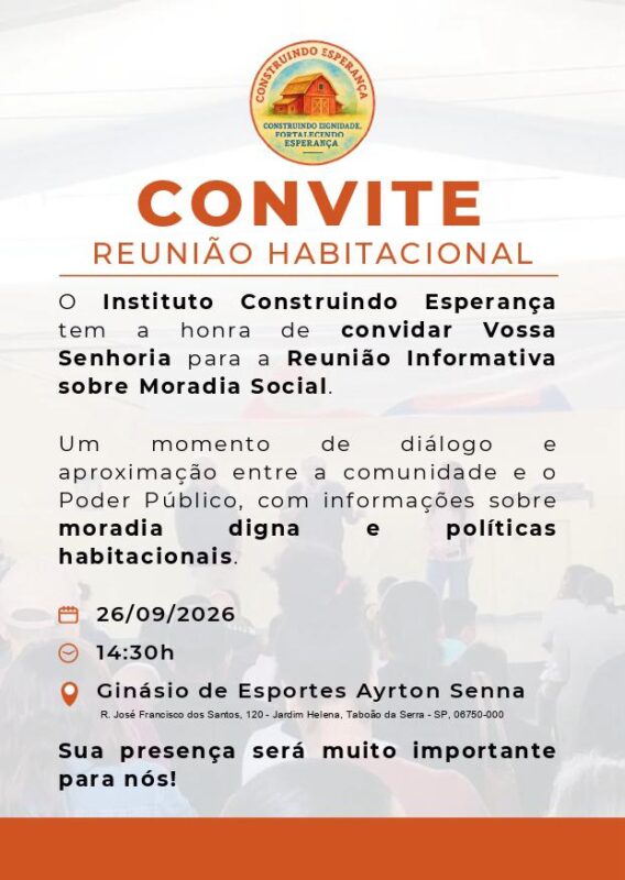 Laís Bento idealiza reunião informativa sobre moradia social em Taboão