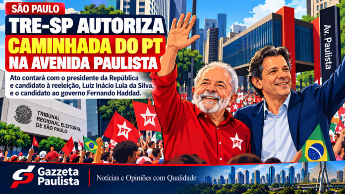 TRE-SP autoriza caminhada de Lula e Haddad na Avenida Paulista