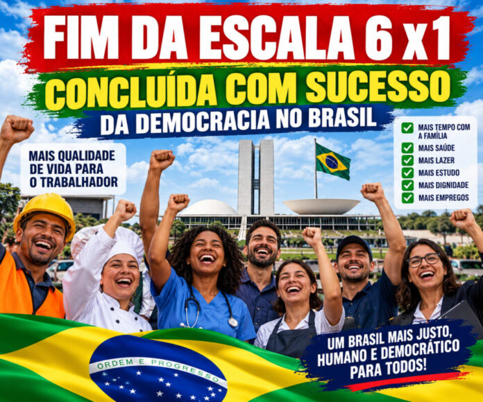 Fim da escala 6x1 entra em debate decisivo no Congresso e mobiliza a sociedade