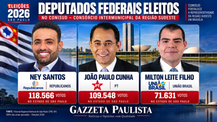 Eleições 2026: Três nomes ligados à região do Conisud são eleitos para a Câmara Federal
