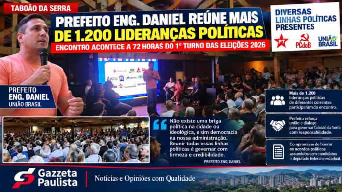 Prefeito Engenheiro Daniel reuniao liderancas politicas Taboao da Serra