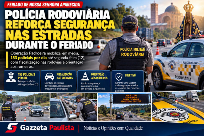 Polícia Rodoviária reforça segurança nas estradas no feriado de Nossa Senhora Aparecida