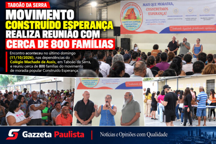 Reunião reúne 800 famílias em Taboão da Serra Movimento