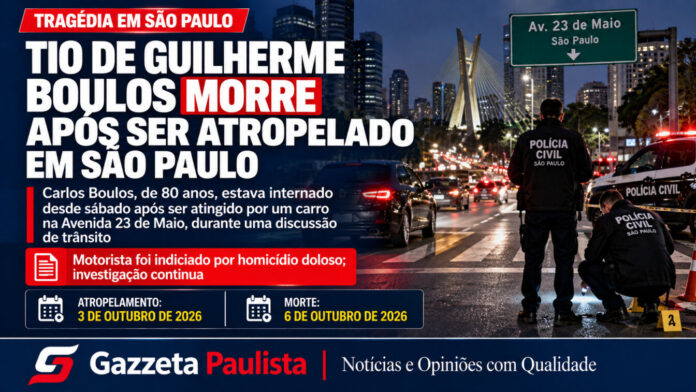 Tragédia em São Paulo_ Investigação Noturna Morre Carlos Boulos, cirurgião-dentista e tio do ministro Guilherme Boulos, aos 80 anos