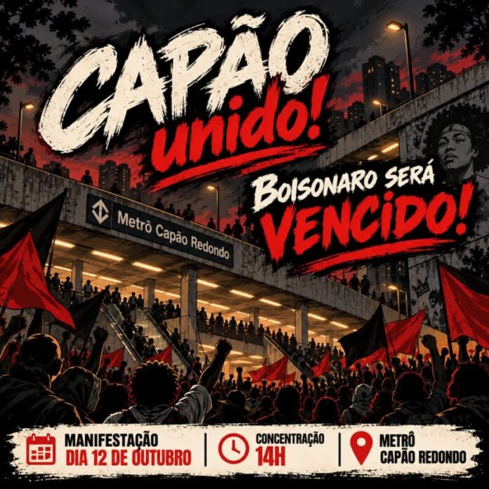 Ato político no Capão Redondo convoca manifestação popular para 12 de outubro