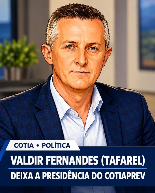Valdir Fernandes, o Tafarel, Pede Exoneração da Presidência do CotiaPrev e Faz Balanço de Gestão Valdir Fernandes, o Tafarel, Pede Exoneração da Presidência do CotiaPrev e Faz Balanço de Gestão